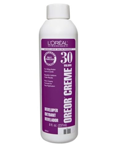 L'Oreal Technique Oreor 30 Volume Developer - Hair Color Developer, Creamy Formula For UniForm Results, Combine With Color of Your Choice, 8 Fl Oz