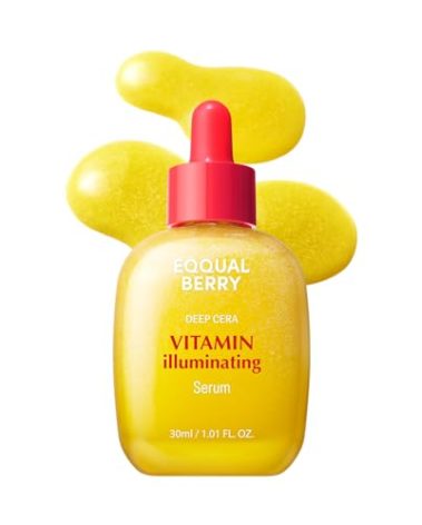 EQQUALBERRY Vitamin Illuminating Serum – Brightening Vitamin C Serum with Niacinamide | Strengthens skin barrier | Hydrates using Ceramide and Hyaluronic Acid, 1.01oz / 30ml