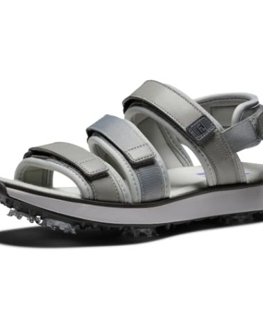 FootJoy Women's Golf Sandal Golf Shoe, Grey, 10