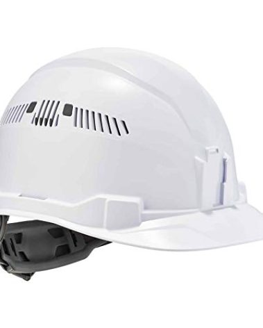 Ergodyne - 60144 Vented Hard Hat Cap Style, Ratchet Suspension, Class C, Skullerz 8972,White