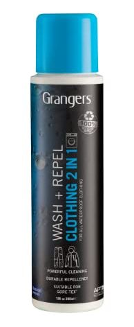 Granger's Wash + Repel Clothing 2 in 1 Gear Wash and Weather Proofing in One Cycle, Plastic Bottle, 10 oz