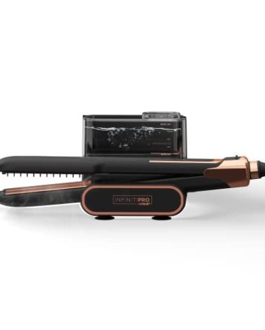 INFINITIPRO by CONAIR Steam Therapy Flat Iron, 1 1/2-inch Hair Straightener