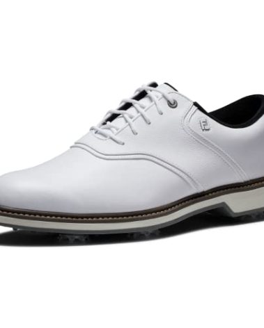 FootJoy Men's FJ Originals Golf Shoe, White/White, 9 Wide