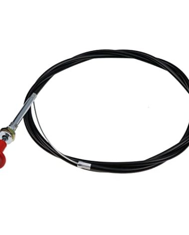 DVPARTS Universal Stop Cable w/Red Knob Shut Off Cable CC66 Compatible with Massey Ferguson 165 175 235 245 255 265 275 285 1080 1085 1100 72" Long