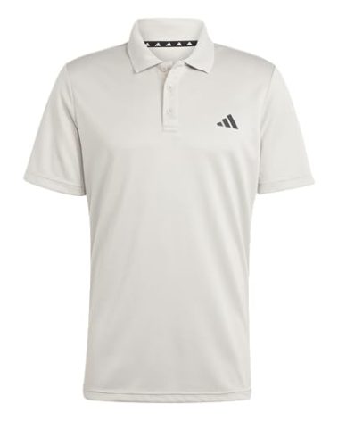 adidas Men's Train Essentials Polo Shirt, Wonder Alumina