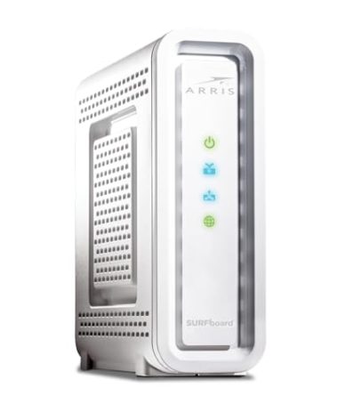 ARRIS (SB6190-RB) - Cable Modem - DOCSIS 3.0 32x8 Gigabit Modem, For Comcast Xfinity, Cox, check with ISP for compatibility [Not for Spectrum] 1 Gbps Port, 800 Mbps Max Speed, 2 Year Warranty -Renewed