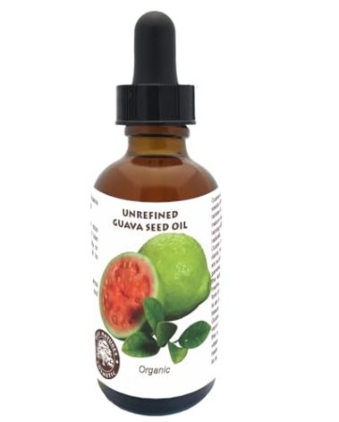 Organic Guava Seed Oil cold pressed for Skin & Hair – Vitamin C Rich, Antioxidant-Rich Hydrating Oil for Glowing Skin & Frizz-Free Hair 2 oz / 60 ml