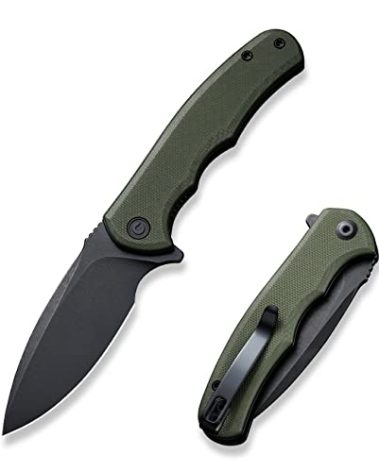 CIVIVI Mini Praxis Folding Pocket Knife, 2.98" D2 Steel Blade G10 Handle Small EDC Knife with Pocket Clip for Men Women, Sharp Camping Survival Hiking Knives C18026C-1