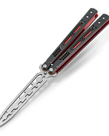 YZH GOAT G10 Multifunctional Butterfly Ruler Super Smooth Well Balanced, Stainless Steel (Black)