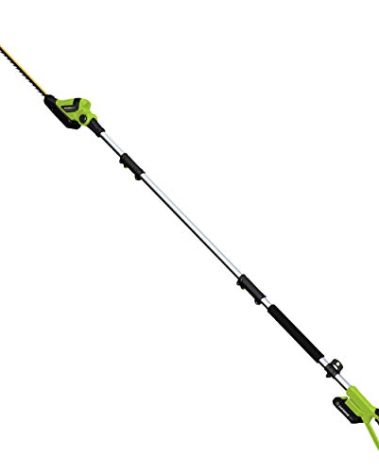 Earthwise LPHT12022 Volt 20-Inch Cordless Pole Hedge Trimmer, 20 inch, 2.0AH Battery & Fast Charger included
