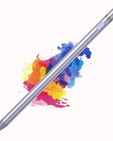 Universal Stylus Pen Compatible for iOS&Android Touch Screen, Pencil with Dual Touch Function,Rechargeable Stylus for iPad/iPad Pro/Air/Mini/iPhone/Cellphone/Samsung/Tablet Drawing&Writing (Purple)
