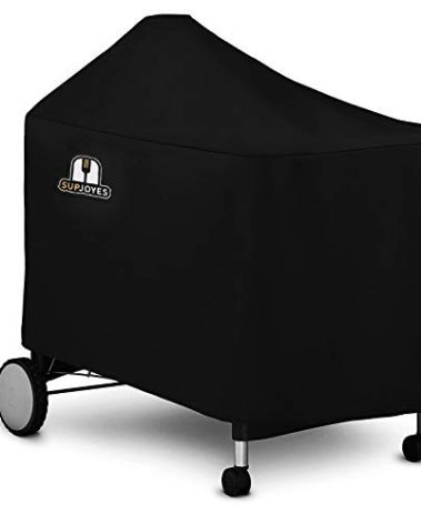 SUPJOYES Grill Cover for Weber Performer Deluxe Charcoal, 22 Inch BBQ Covers, Heavy Duty Waterproof Accessories for Weber Performer Charcoal