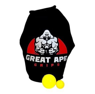 Great Ape Grips Black Hand Strengthener, Forearm Trainer - Increase Grip Strength, Wrist Training, Finger Exercise