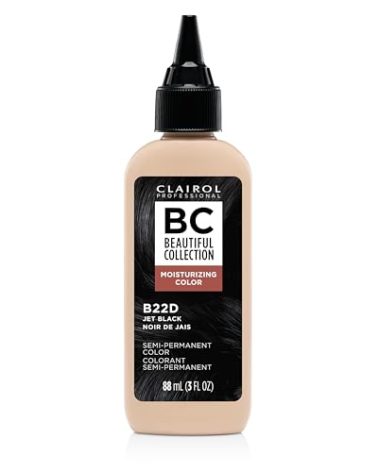 Clairol Professional Beautiful Collection Hair Color, 22D Jet Black, 3 oz. - Packaging May Vary