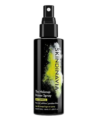 Skindinavia The Makeup Primer Spray Oil Control - Spray On Mattifying Base Layer For Oily Skin & Face - Oil Absorbing, Shine Control, & Pore Minimizer (4 Oz)