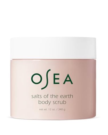 OSEA Salts of the Earth Body Scrub 12 oz - Pink Himalayan Salt Scrub - Gentle Body Exfoliation Skincare - Ideal Spa Gift for Pampering - Clean Beauty & Vegan Body Care