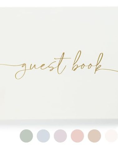 Lamare Wedding Guest Book – Polaroid Guest Book for Wedding Reception, Baby Shower, Birthday, Bridal Shower and Special Event Guestbook – A Stylish Sign in Book for Party