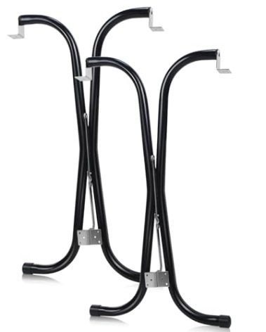 RattanView 2 Pcs Rv Folding Table Leg 27.5" Black Foldable Table Legs for RV's and Cargo Trailers