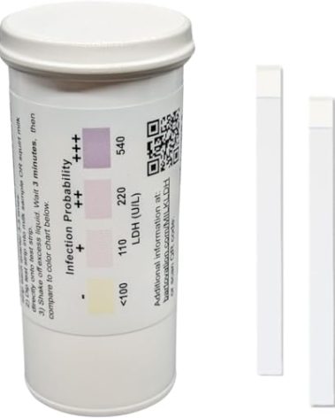 Cow Milk LDH Test Strips for Mastitis Detection [Vial of 50 Tests]