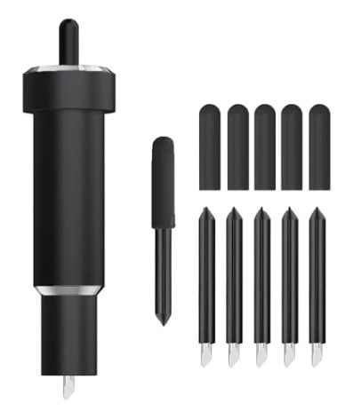 Deep Cut Blade for Maker 3/4/Maker/Explore 3/4/Air 2/Air/One/Venture,60° Deep Point Blade and Housing for Cutting Metallic/Genuine Leather, Craft/EVA Foam, Aluminum Foil, Magnetic Sheet,Etc