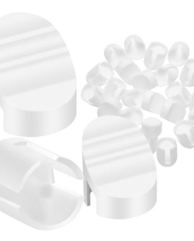 Wonderjune 50 Pcs Door Screw Hole Plugs Entry Door Frame Plugs Plastic,White(Diameter 1/4 x 5/16 Inch,Compatible with Western Reflection)