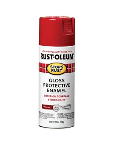 Rust Oleum 7765830 Rust Stop Spray Paint 12 oz. Gloss Regal Red