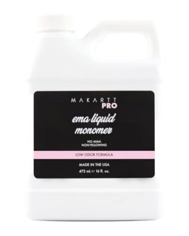MakartPro Low Odor, MMA free, Non-Yellowing Professional Grade Formula, Beginner Tech Friendly - Essential Acrylic Nail Product for Nail Technicians (16 fl oz)