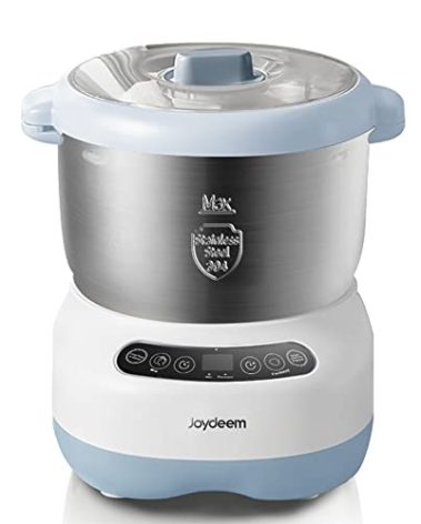 Joydeem Electric Dough Maker with Ferment Function, Microcomputer Timing, Face-up Touch Panel, 6.6Qt, 304 Stainless Steel, JD-HMJ7L
