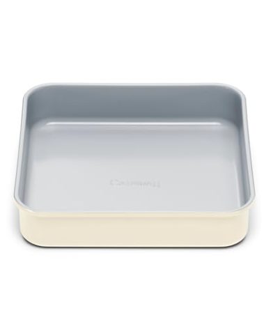 Caraway 9” Square Pan - Non-Stick Ceramic Coating - Free From Forever Chemicals - Cake Pan Perfect for Brownies, Lemon Bars, & More - Cream