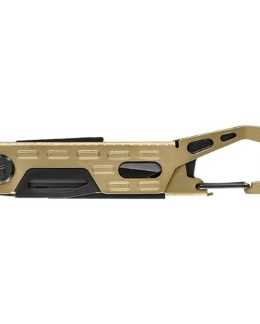 Gerber Gear Stake Out 11-in-1 Multi-tool - 2.2" Plain Edge Blade, Tent Stake Puller, Carabiner Carry - EDC Gear and Equipment - Bronze