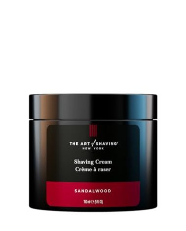 The Art of Shaving Sandalwood Shaving Cream for Men – Protects Against Irritation and Razor Burn – Hydrates and Nourishes Dry Skin – Clinically Tested for Sensitive Skin – 5 oz
