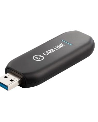 Elgato Cam Link 4K – External Capture Card for DSLR & Camcorder, ActionCam as Webcam, Meet/Stream/Record in 1080p60 or 4K30/4K60, Easy Connect for OBS/Zoom/Discord – HDMI to USB 3.0, PC/Mac/iPad