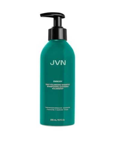 JVN Embody Volumizing Shampoo, Clean, Volume-Boosting Shampoo for All Hair Types, Clarifying, Adds Fullness and Restores Shine, Sulfate-Free, 10 Fluid Ounces
