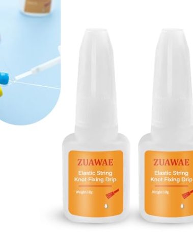 Jewelry Glue for Elastic String, Clear Craft Glue Elastic String Kont Fixing Drip, Bracelet Glues Bracelet Supplies for Rhinestones Crafts, Clay Beads, Fabric, Jewelry Making Kit