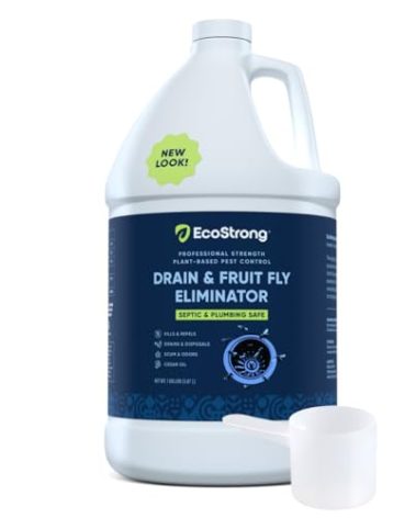 Fruit Fly Drain Treatment | Drain Fly Eliminator | All-Natural, Eliminates Gnats, Sewer Flies and More - Works in All Drains - 1 Gallon