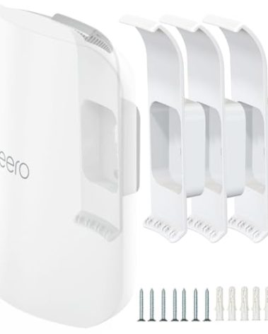 Mamerry Wall Mount Bracket for eero Pro 7 Router - Space-Saving Tri-Band Wi-Fi 7 Mesh System Accessory, Easy Installation Compatible with eero Pro 7(3 Pack)