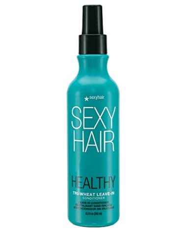 SexyHair Healthy Tri-Wheat Leave-In Conditioner, 8.5 Oz | Up to 90% Better Detangling | Reduces Breakage | Moisture, Smoothness, and Shine