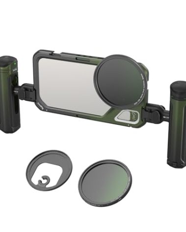 SmallRig x Brandon Li Mobile Video Kit for iPhone 15 Pro Max with Wireless Quick Release Handles, Upgraded 67MM Magnetic VND Filter, 67MM Filter Adapter, Phone Rig for YouTube Video Recording - 4407B