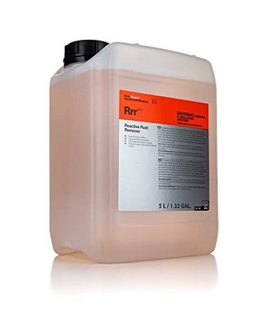 Koch-Chemie - Reactive Rust Remover - pH Neutral Cleaner; Use for Rust, Metal Particles, Burnt-in Brake Dust and Other Pollutants; Gentle Formula (5 Liter)