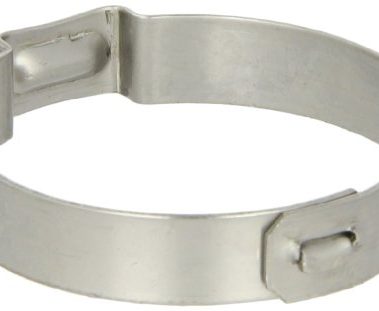 Oetiker 15500016 Stainless Steel Hose Clamp with Mechanical Interlock, One Ear, Clamp ID Range 24 mm (Closed) - 27.1 mm (Open) (Pack of 100)