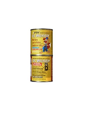 PC Products PC-Woody Wood Repair Epoxy Paste, Two-Part 48 oz in Two Cans, Tan 643334