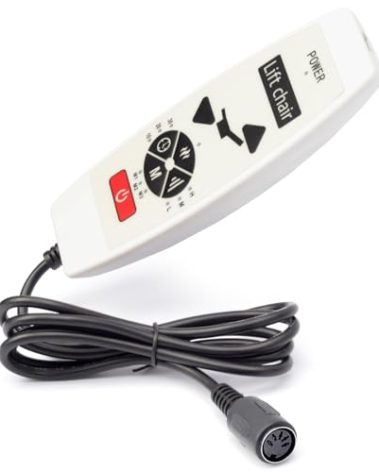 5 Pin Plug Recliner Replacement Controller for Recliner Lifting Chair with Vibration Massage & Heat, DN-33-8JR-DT Massage Function and The Recliner's Up/Down Motion 2 in 1 Controller