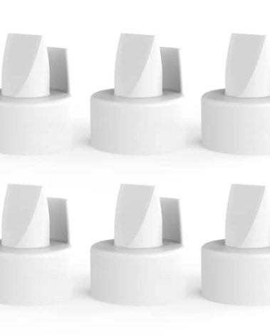 [6-Count] Papablic Duckbill Valves for Spectra and Medela, Replaceable Duckbill Valves for Spectra S1 Spectra S2 valves and Medela Pump in Style, BPA/DEHP Free White