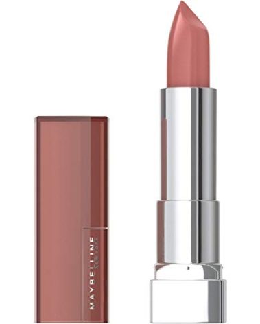 Maybelline Color Sensational Lipstick, Lip Makeup, Cream Finish, Hydrating Lipstick, Crazy for Coffee, Nude Pink ,1 Count