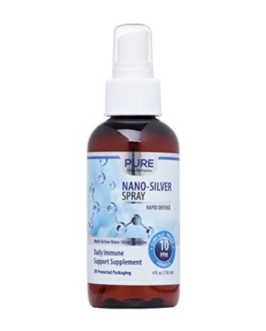 Pure Nano Silver Spray 4oz | 10 PPM Daily Immune Support Supplement | Easily Absorbed Colloidal Nano Silver Spray | Probiotic-Friendly Silver Solution