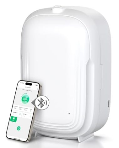 HOTOIQ Waterless Essential Oil Diffuser for Home Hotel Collection Smart Scent Air Machine Up to 1000 sq.ft 150ml Aromatherapy Scent Diffuser for Large Room Luxury Aroma Diffuser - White