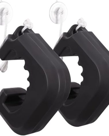 ColleRain Jet Ski Bumpers for Docking, PWC Fenders Fit Yamaha Jet Skis, PWC Bumpers Waverunner Accessories with Quick Attachment, 2 Pack, Black