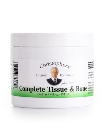 Christopher's Original Formulas Complete Tissue & Bone Ointment, Herbal Topical for Muscle & Joint Support, 4 fl oz