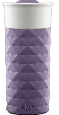 Ello Ogden 16oz Ceramic Travel Mug with Splash-Resistant Slider Lid and Protective Silicone Sleeve, Perfect for Coffee or Tea, BPA-Free, Dishwasher Safe