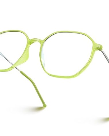 VISOONE Lightweight TR90 Blue Light Blocking Glasses Frame with Anti Glare Eye Protection for Women and Men RANE